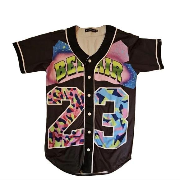 Black Multicolor Kids Jersey Mr. Bao XL - Picture 1 of 12